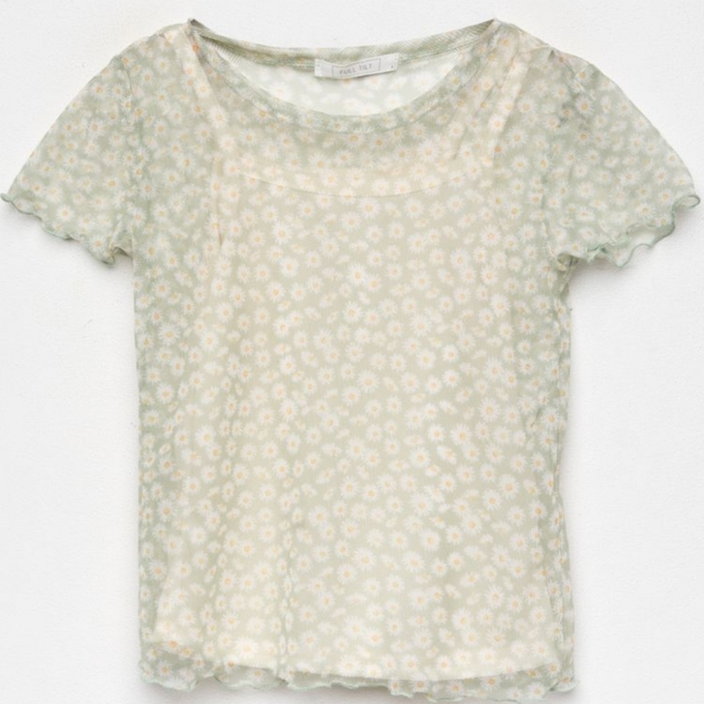 Sheer Full Tilt shirt with cami